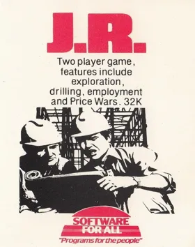 J.R. (1982)(Software for All)[h TSTH] box cover front